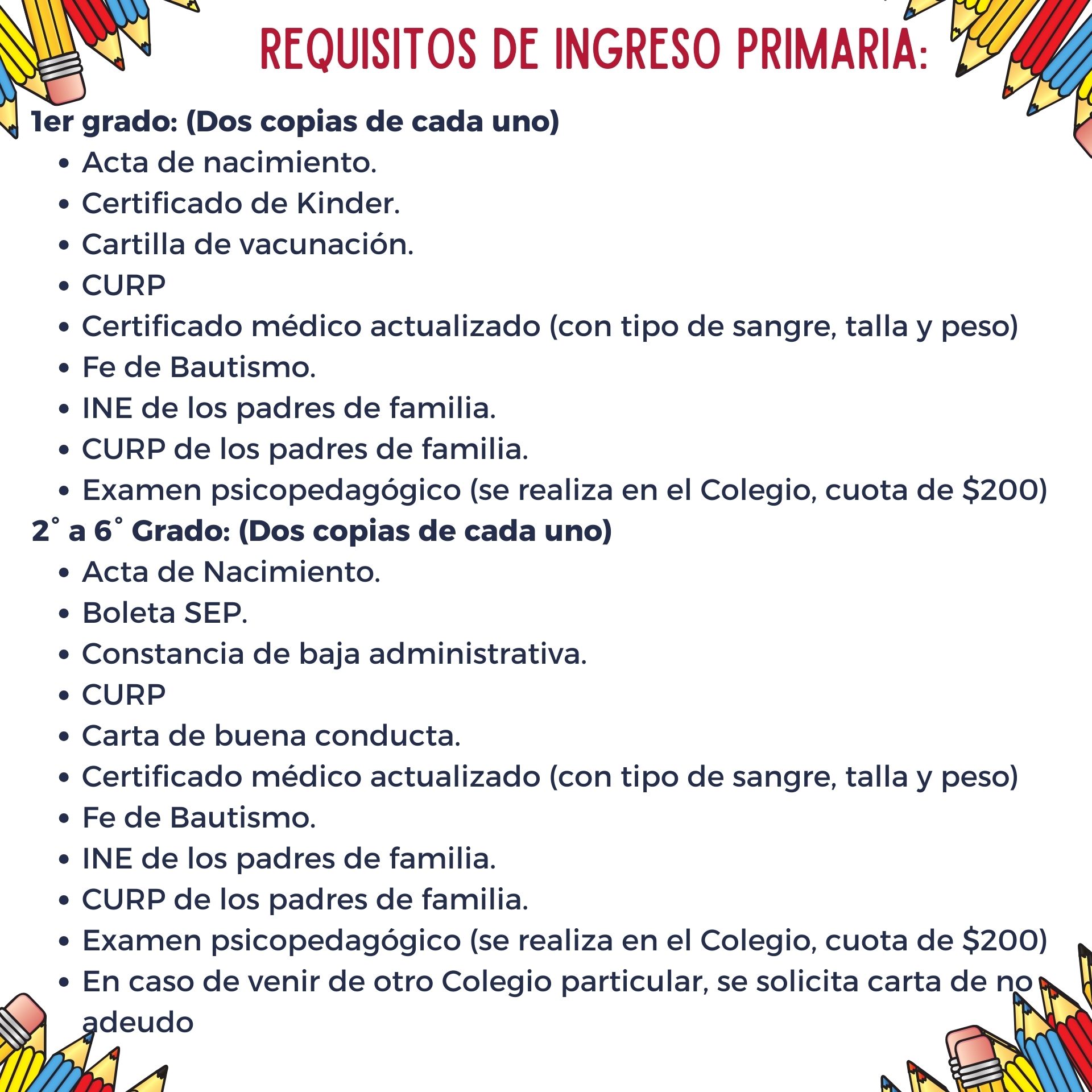 banner requisitos primaria